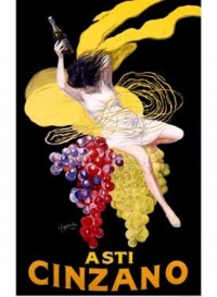 Asti Cinzano Wine 30x40 Limited-Edition Artistic Planked Wood Sign by Leonetto Cappiello