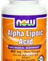 NOW Foods Alpha Lipoic Acid 600mg, 120 Vcaps