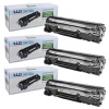 LD Remanufactured HP CE278A (78A) Set of 3 Black Toners for the P1606dn