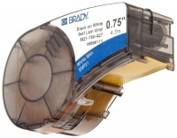 Brady M21-750-427 14' Length, 0.75 Width, B-427 Self-Laminating Vinyl, Black On White/Translucent Color BMP 21 Mobile Printer Label