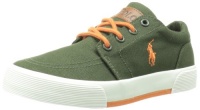 Polo Ralph Lauren Kids Faxon II Lace-Up Sneaker (Toddler/Little Kid/Big Kid),Army/Deco Orange,10.5 M US Little Kid