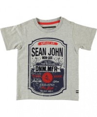 Sean John Dnm. Mfr. V-Neck T-Shirt (Sizes 4 - 7) - gray, 6