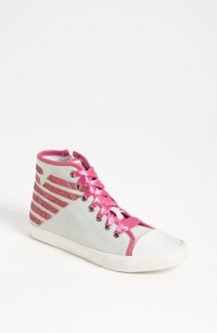 Armani Junior Girls High Tops-Pink-35