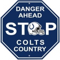 NFL Indianapolis Colts Stop Sign