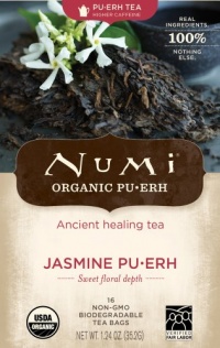 Numi Jasmine Pu'erh Tea Bags, 16 Tea Bags