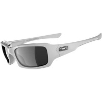 Oakley Fives Squared Men's Lifestyle Designer Sunglasses/Eyewear - Polished White/Black Iridium / One Size Fits All