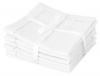 Now Designs Hemstitch Cocktail Napkins, White, Set of 6