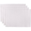 Now Designs Set of 4 Basic Placemats, White