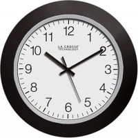 La Crosse Technology WT-3102B 10-Inch WWVB Self-set Analog Wall Clock and automatic DST reset