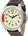 Tommy Hilfiger 1790844 Sport Stainless Steel and Khaki Brown leahter Watch