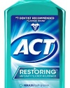 ACT Restoring Anti Cavity Fluoride Mouthwash Spearmint, 33.8 Ounce Bottles (Pack of 3)