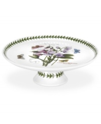 For the discerning china collector or naturalist on your gift list, the Botanic Garden collection of footed cake plates by Portmeirion is a treat for the dessert course. Realistic foliage flourishes around the white porcelain base and platform.