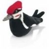 Pileated Woodpecker - Audubon Plush Bird (Authentic Bird Sound)