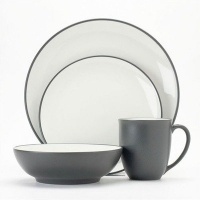 Noritake Colorwave Graphite - 4 piece place setting