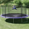 17' x15' Oval Trampoline and Enclosure Pad Color: Purple