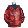 Kurt Adler 4-1/2-Inch Boston Red Sox Glass Hoodie Sweatshirt Ornament