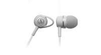 Audio Technica ATH-CK52W In-ear Headphones with 10.7mm drivers, Loop Support design, White