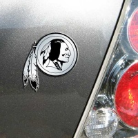 Washington Redskins Silver Car Emblem