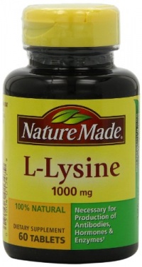 Nature Made L-Lysine 1000mg, 60 Tablets (Pack of 3)