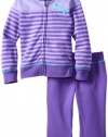 Puma - Kids Girls 2-6X Little Striped Hoodie Set