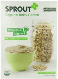 Sprout Whole Grain Cereal, Oatmeal, 7 Ounce