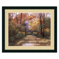 Autumn Road Framed Wall Art by Diane Romanello - 34.87W x 28.87H in.