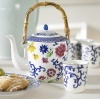 New Ralph Lauren Mandarin Blue White Oriental Tea Set 5 piece