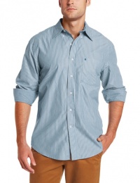 IZOD Men's Long Sleeve Striped Button Down