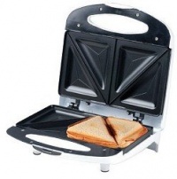 Chefman Sandwich Grill - Non-stick, Two Slice Capacity (White)