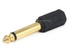 Monoprice Gold Plated 6.35mm (1/4-inch) Mono Plug to 3.5mm Stereo Jack Adaptor