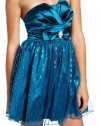 Trixxi Juniors Hallogram Party Dress, Teal, 11