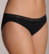 DKNY Delicate Essentials Bikini Panty, M, Black