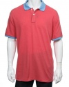 Club Room Ocean Coral Heather Heather SS Polo Shirt