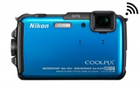 Nikon COOLPIX AW110 Wi-Fi and Waterproof Digital Camera with GPS (Blue)