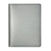 POST Refillable Spiral Notebook, Saffiano Silver, 7-Inch