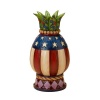 Jim Shore Heartwood Creek from Enesco Patriotic Pineapple Figurine 8.75 IN