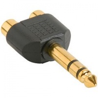 1/4-Inch Stereo Male to 2 RCA Female Y Adapter Plug