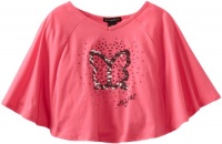 Baby Phat Girl's 2-6X Butterfly Cape Top, Pink Glow, 4