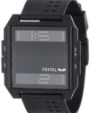 Vestal Unisex DIG008 Digichord All Black PU Digital Watch