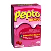 Pepto-Bismol Cherry Chewables 5 Symptom Relief, Including Upset Stomach & Diarrhea 48 Count