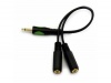 9-inch 3.5mm Mono Plug to Dual 3.5mm Mono Jack Splitter by Infrared Resources