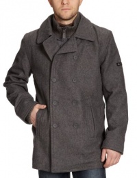 Ben Sherman Men's Funnel Neck Melton Coat