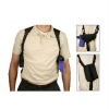 VISM by NcStar Ambidextrous Horizontal Shoulder Holster with Double Magazine Holder, Black (CV2909)