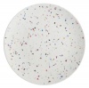 Zak Designs Confetti Melamine Salad Plates, 9-Inch, White, Set of 6