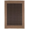 Couristan Recife Checkered Field Indoor/Outdoor Area Rug - Black/Cocoa