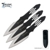 United Cutlery Tomahawk Throwing Knife Set (3-Piece), Black