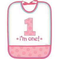 1st Brithday Bib Girl Vinyl