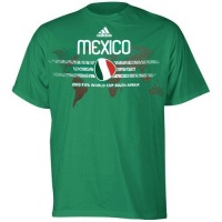 Adidas Boys 8-20 Mexico- Wc10 Country Tee,Fairway,Large