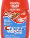 Crest Complete Whitening Plus Expressions Cinnamon Rush Liquid Gel Toothpaste 4.6 Oz (Pack of 4)