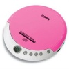 Coby CXCD109PK Slim Personal CD Player with LCD Display (Pink)